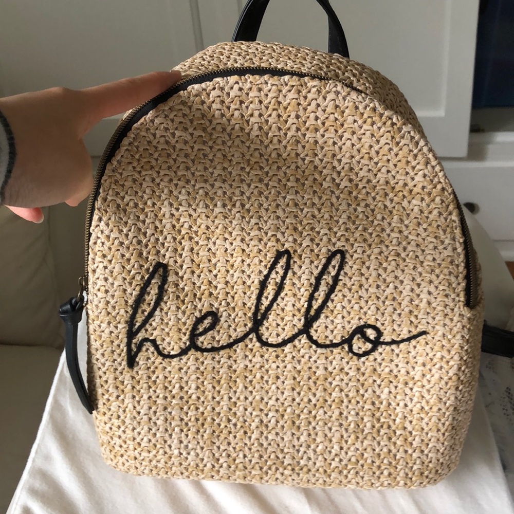 Straw backpack. Hello ☀️